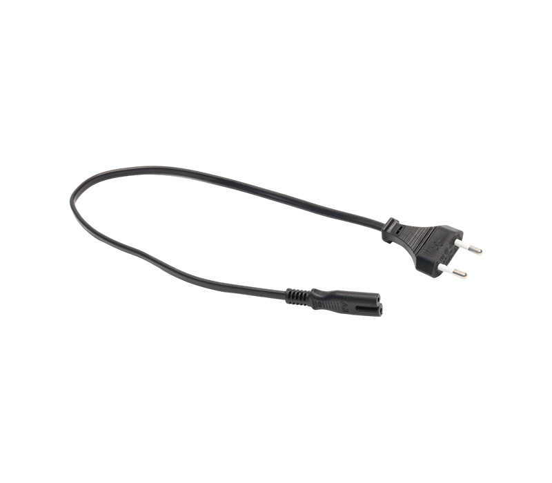 JT007/FY001+ST2/FY-ST2 2.5A 250V مقبس أوروبي قياسي ثنائي الدبوس مع موصل IEC C7