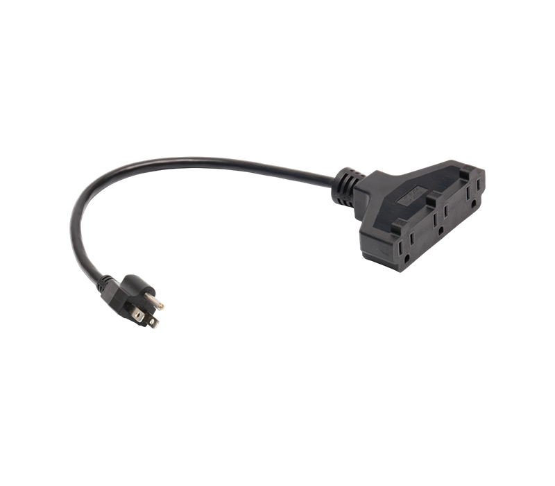 JT-3/FY-3+JT-3ZA 15A 125V قابس ثلاثي الشق قياسي أمريكي مع مقبس ثلاثي الفتحات على طراز المكنسة