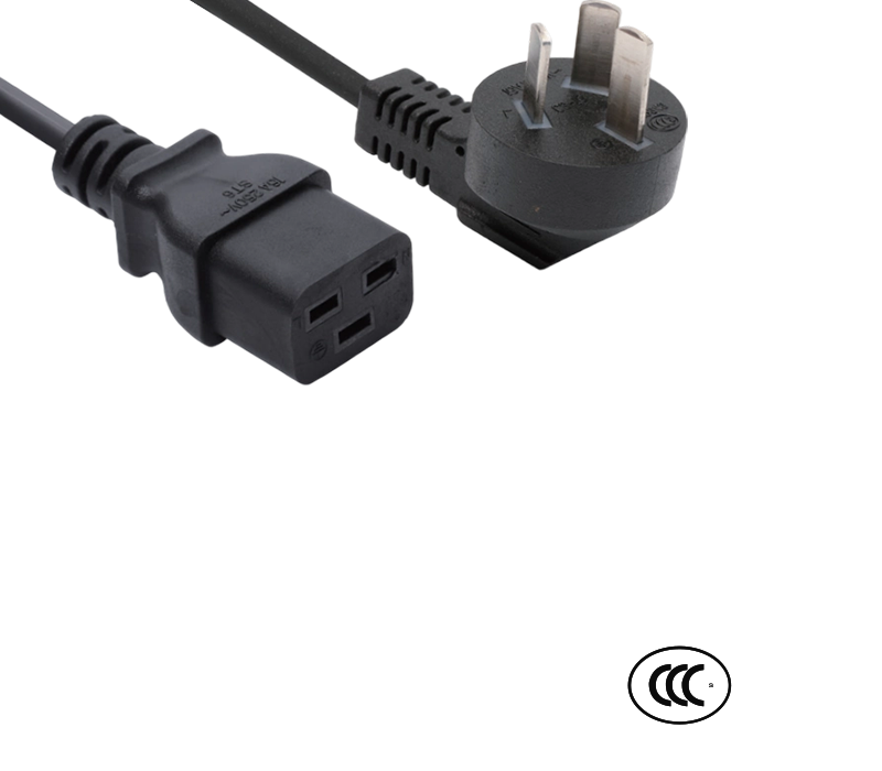 C3-16 + ST6 16A 250V الصين القياسية عالية التيار 90 درجة الكوع التوصيل مع موصل IEC C19