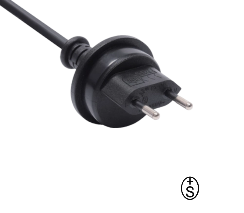 R2-10F 10A 250V قابس سويسري مقاوم للماء ثنائي الدبوس