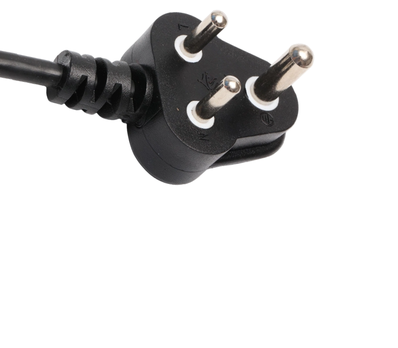 N3-6 6A 250V قابس جنوب أفريقي ثلاثي الدبوس