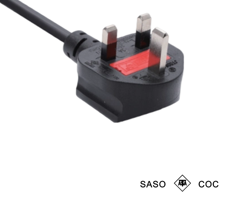 JT006A 13A 250V قابس بريطاني ثلاثي الأطراف مع مصهر