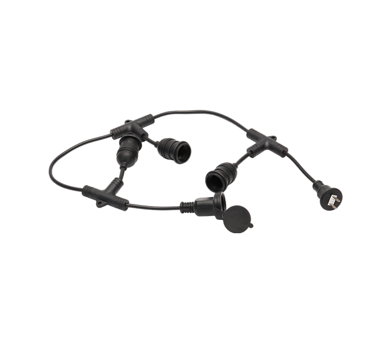 JD-2B-24 E26 / E27 قاعدة مصابيح LED خارجية مع قابس ومقبس ياباني مقاوم للماء
