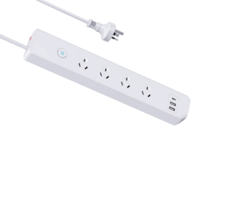 AU05 مشترك طاقة على الطراز الأسترالي مزود بـ 4 منافذ ومنفذين USB-A ومنفذ USB-C